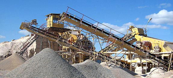1200 tons gravel aggregate production line in Papua 
